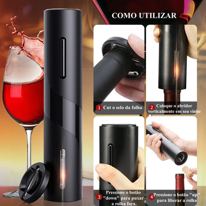 Abridor de Vinho Automático para apreciadores