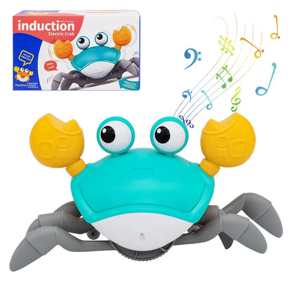 Dancing Crab Run Away Toy for Babies Crawling Interactive Escape Crabs Baby Birthday Thanksgiving Christmas Gift Battery Edition