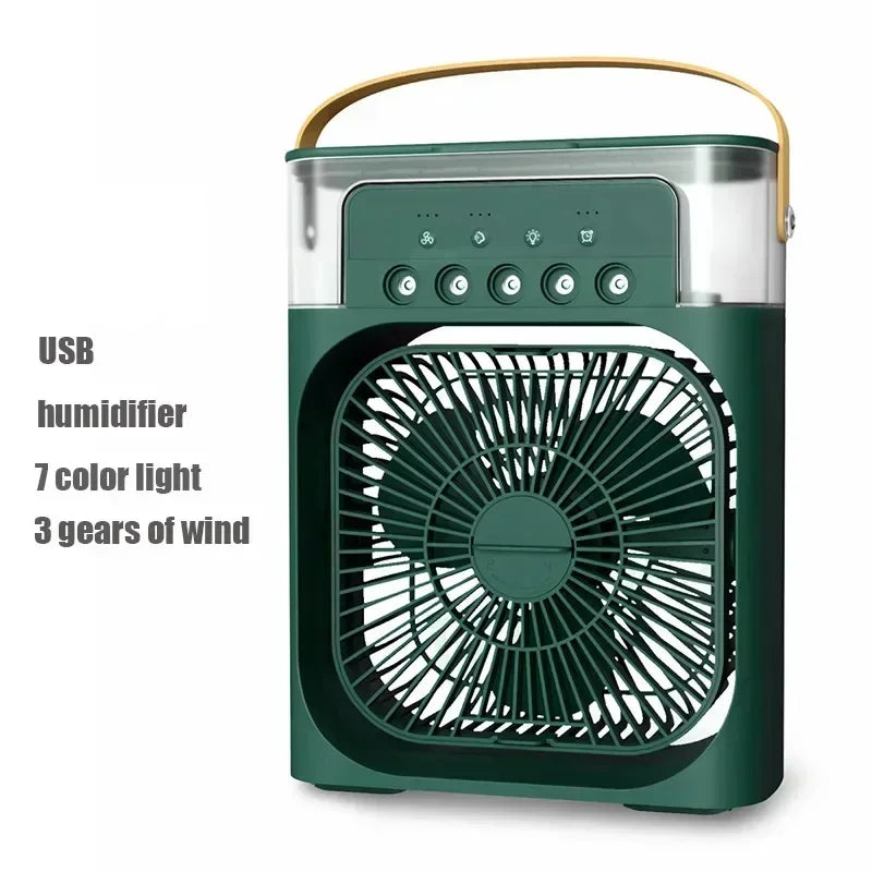 Portable Humidifier  Fan AIr Conditioner Household Small Air Cooler Hydrocooling Portable Air Adjustment For Office 3 Speed Fan