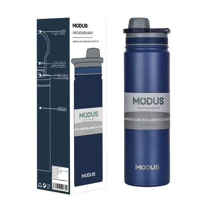 MODUS Thermos Bottle with Straw Stainless Steel Thermal Cup Car Insulated Flask Water Tumbler for Outdoor Sports 750ml