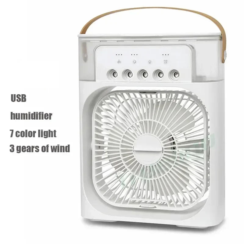 Portable Humidifier  Fan AIr Conditioner Household Small Air Cooler Hydrocooling Portable Air Adjustment For Office 3 Speed Fan