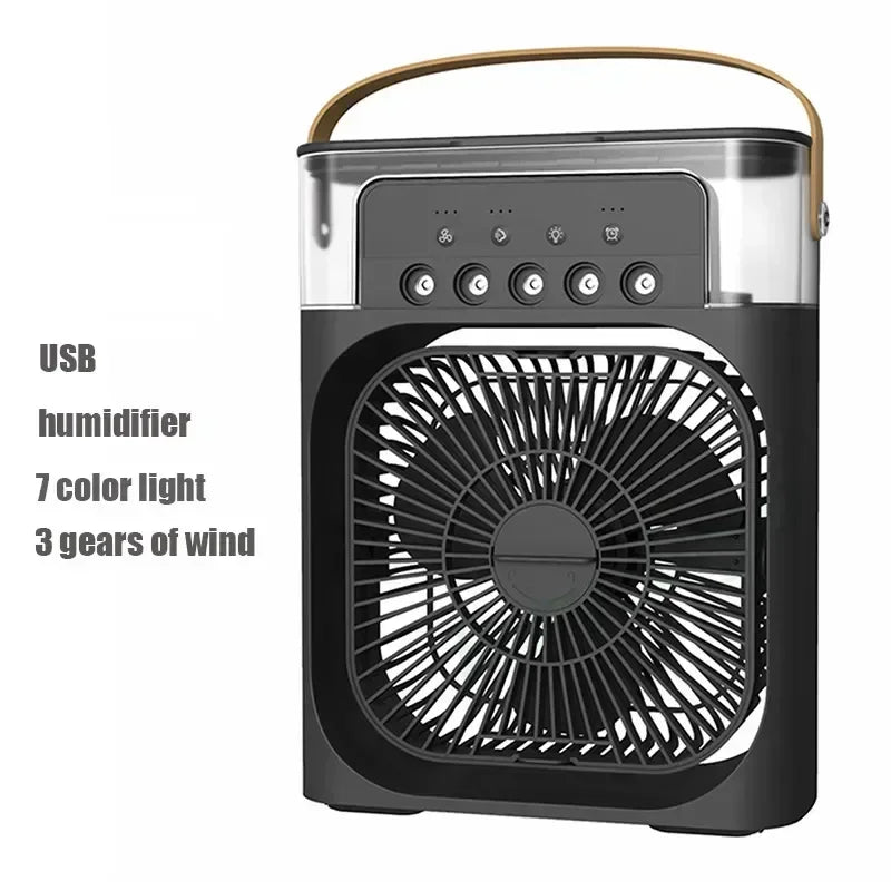 Portable Humidifier  Fan AIr Conditioner Household Small Air Cooler Hydrocooling Portable Air Adjustment For Office 3 Speed Fan