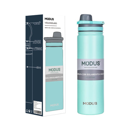 MODUS Thermos Bottle with Straw Stainless Steel Thermal Cup Car Insulated Flask Water Tumbler for Outdoor Sports 750ml