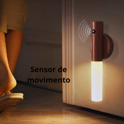 Luminária de Led Magnética sem fio com sensor de movimento