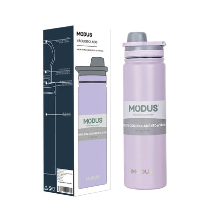 MODUS Thermos Bottle with Straw Stainless Steel Thermal Cup Car Insulated Flask Water Tumbler for Outdoor Sports 750ml